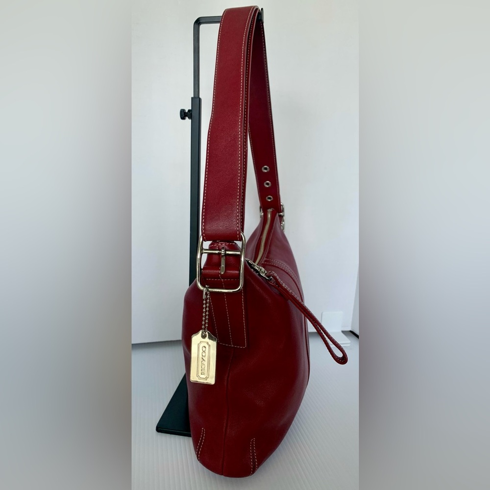 Coach Vintage Legacy Slim Duffle Shoulder Bag- ‘03 - Red #9326 - Picture 5 of 11